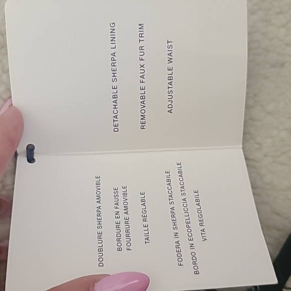 Gap Women's Black 2-in-1 Hooded Faux Fur Parka Coat Size M - Picture 11 of 11